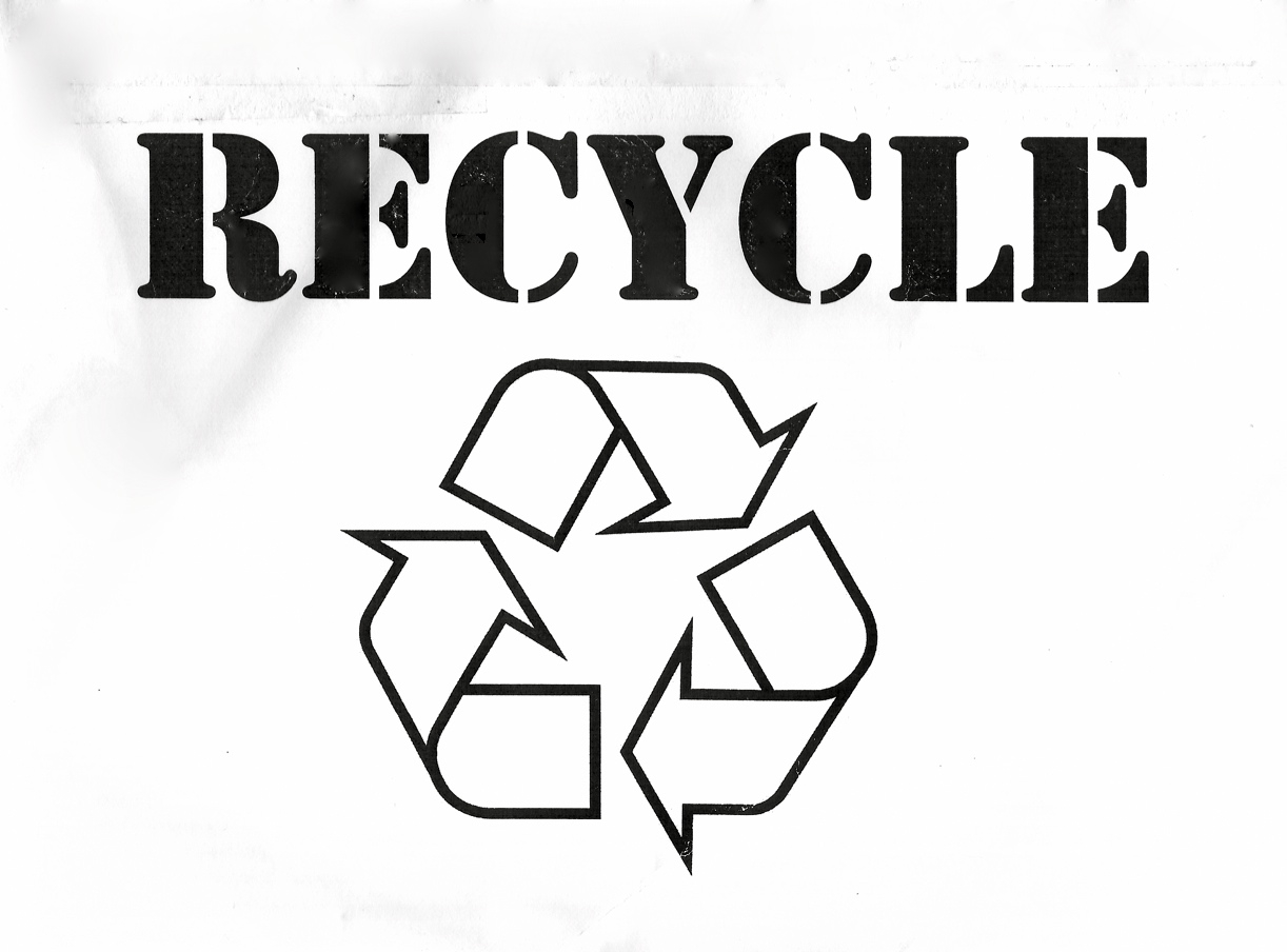 Recycling sign