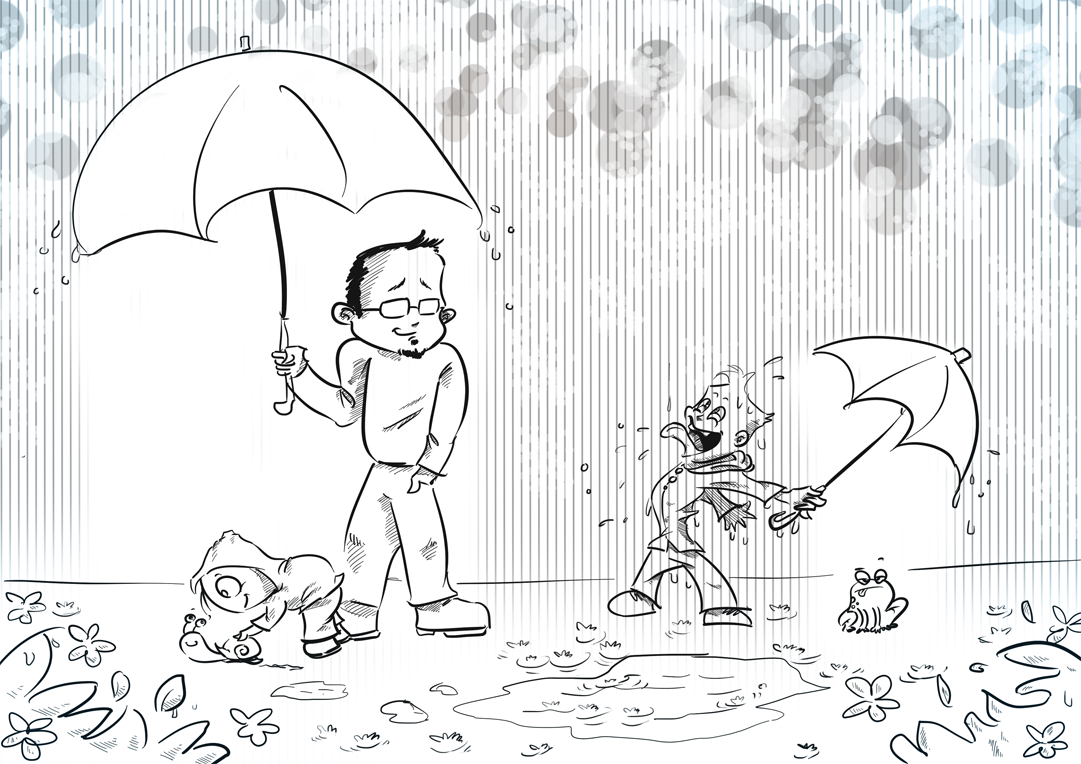 Simple Rainy Season Drawing For Class 1 - img-Aaralyn