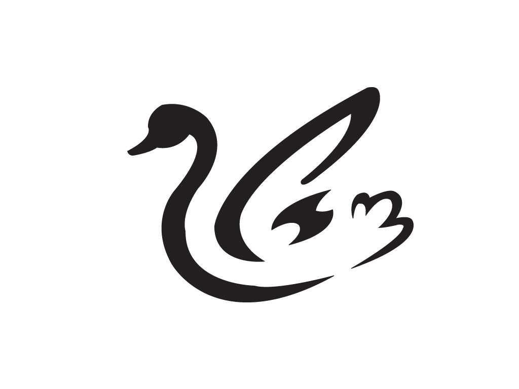Free designs - Simple swan shade tattoo wallpaper - Clipart library 
