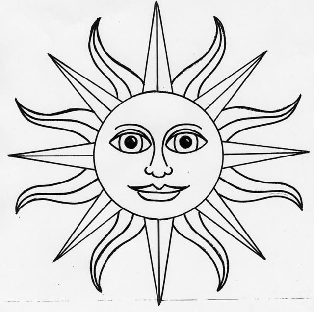 draw a mexican sun - Clip Art Library