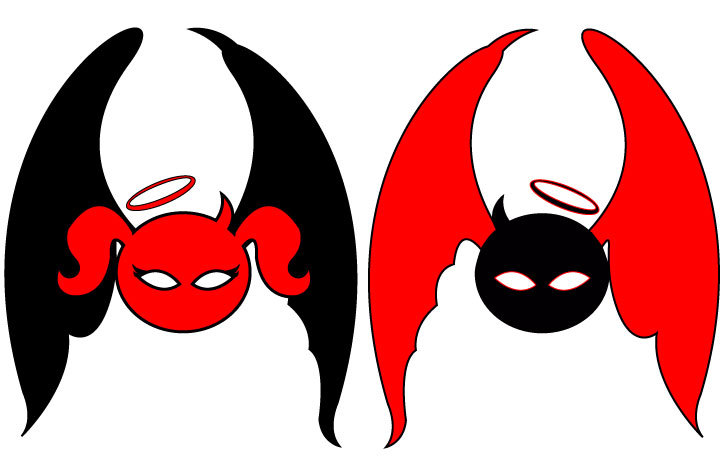 angel and devil clipart free - photo #37