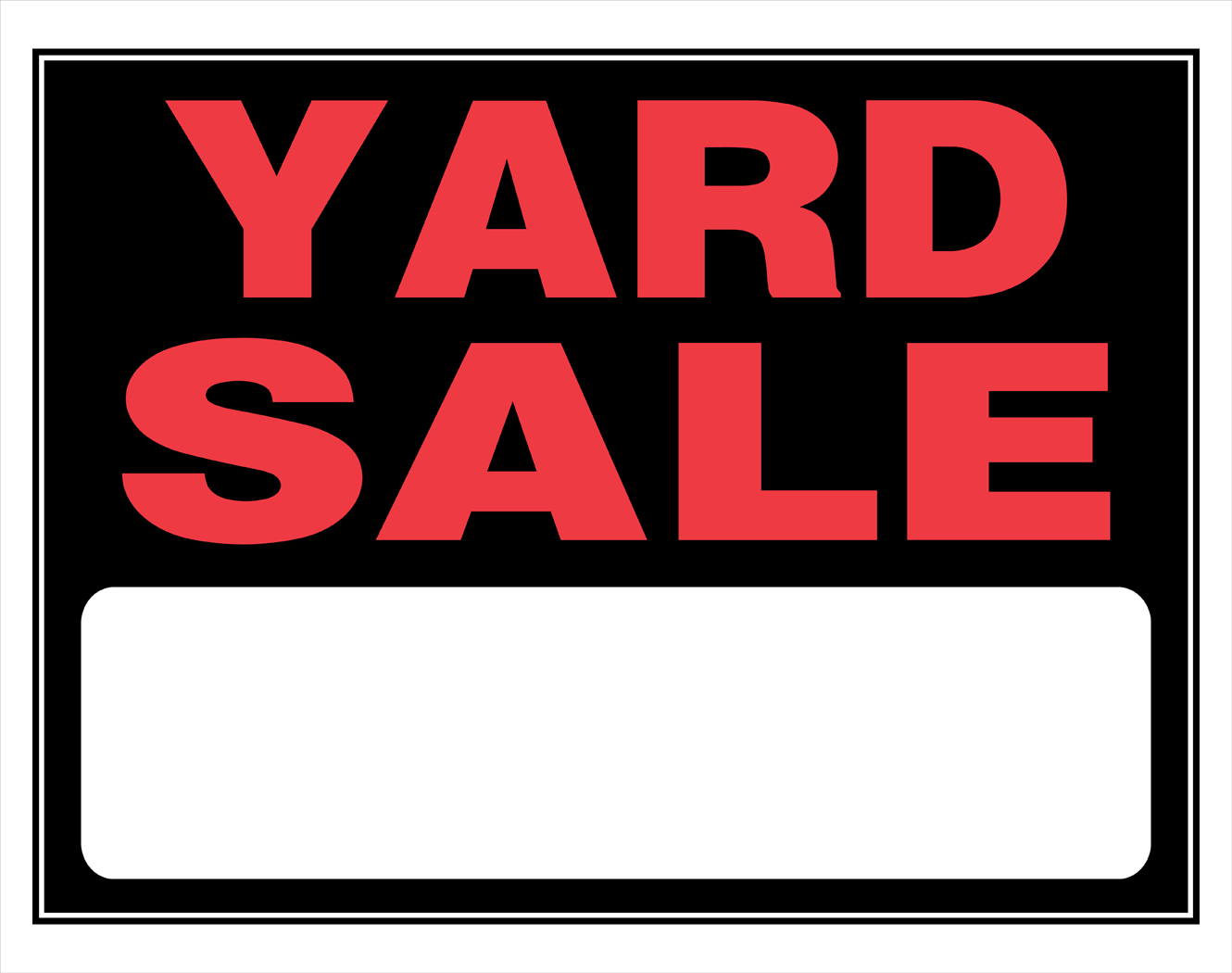 Clip Arts Related To : printable yard sale signs. 