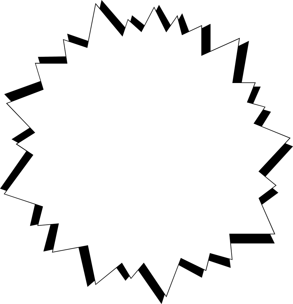 Burst | Free Stock Photo | Illustration of a blank white star 