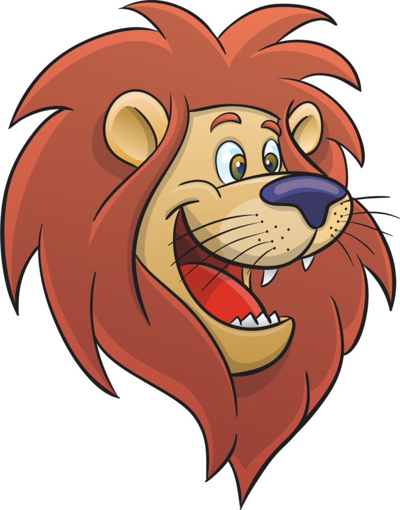 fierce lion clipart