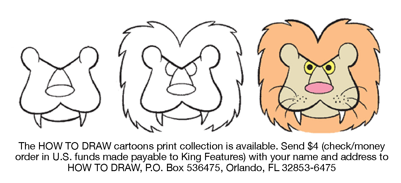draw cartoon lion - Clip Art Library