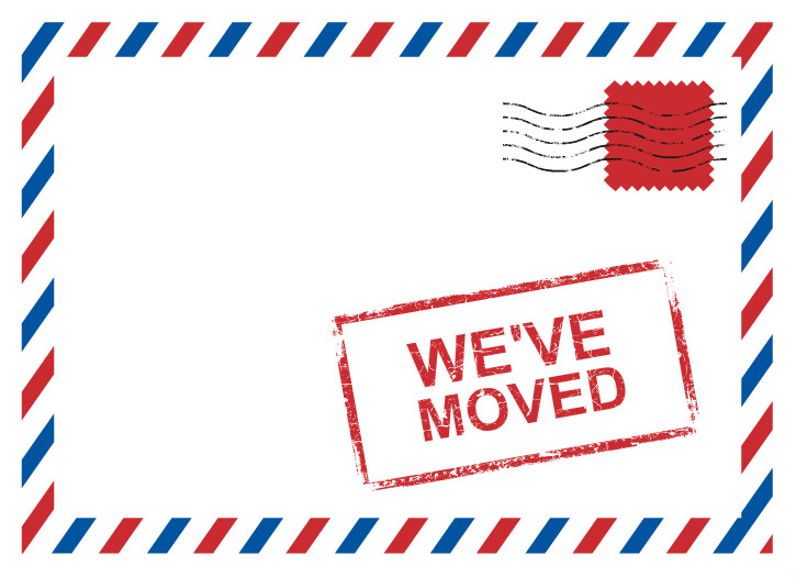 Free we've moved card templates