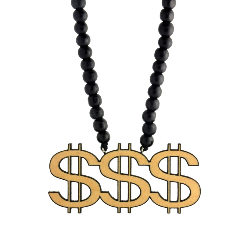 Dollar Signs Pendant - Buy Wood Necklace | SwaggWood