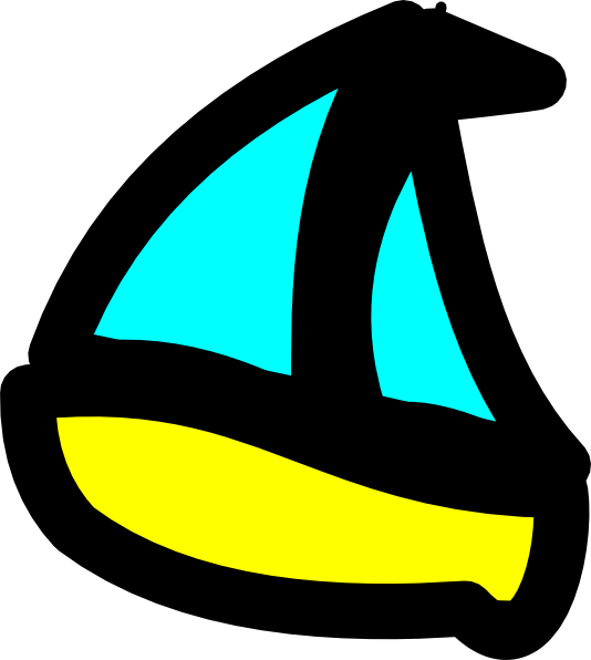 Cartoon Boat clip art - vector clip art online, royalty free 