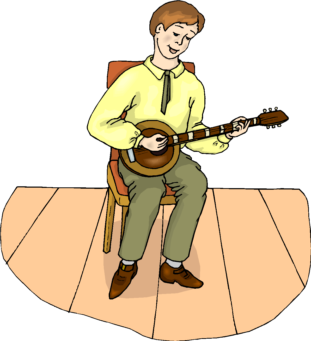Clipart Kids Playing Guitar