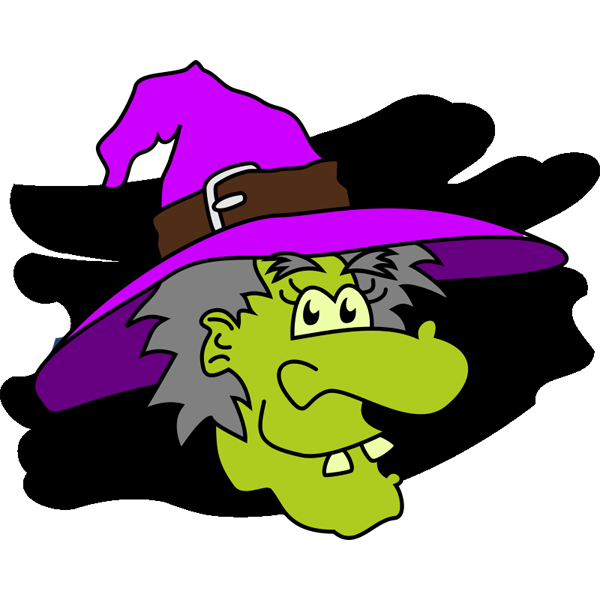 Green-faced Witch Clip Art | Clipart library - Free Clipart Images