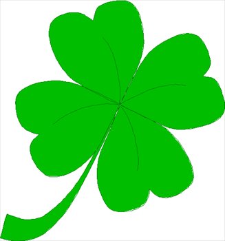 Free Four-Leaf-Clover-03 Clipart - Free Clipart Graphics, Images 