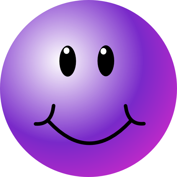 Purple Smiley Face clip art - vector clip art online, royalty free 