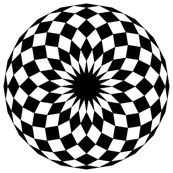 20gon black white tiles by 10binary on Clipart library