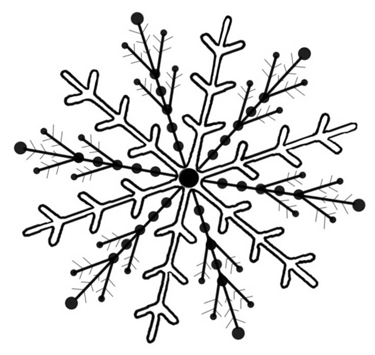 Easy Snowflake Drawing Images Pictures - Becuo