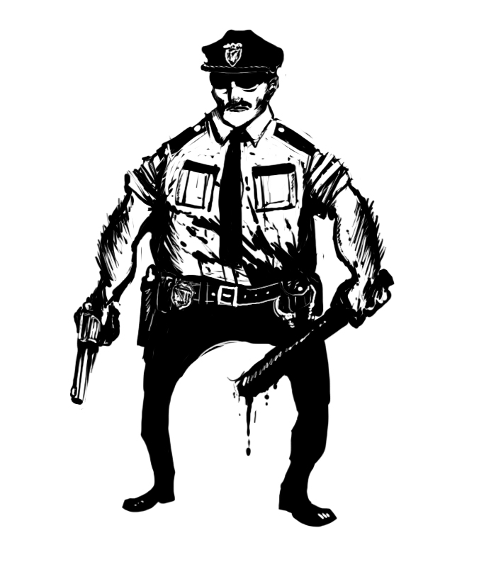 Zombie Game: Policeman by genesischant on Clipart library