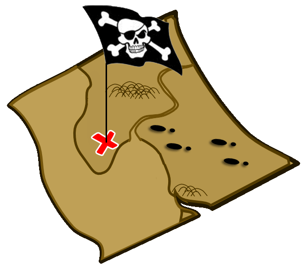 Pirate Treasure Map Template - Clipart library