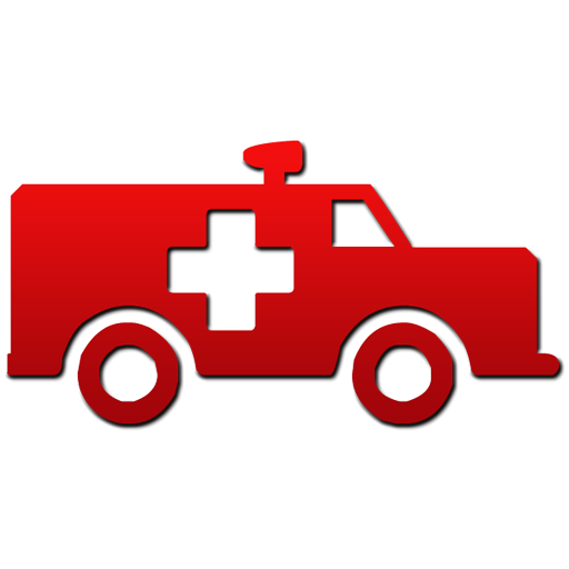 Ambulance red gradient symbol clipart image - ipharmd.