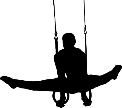 Gymnast Silhouette Clip Art 