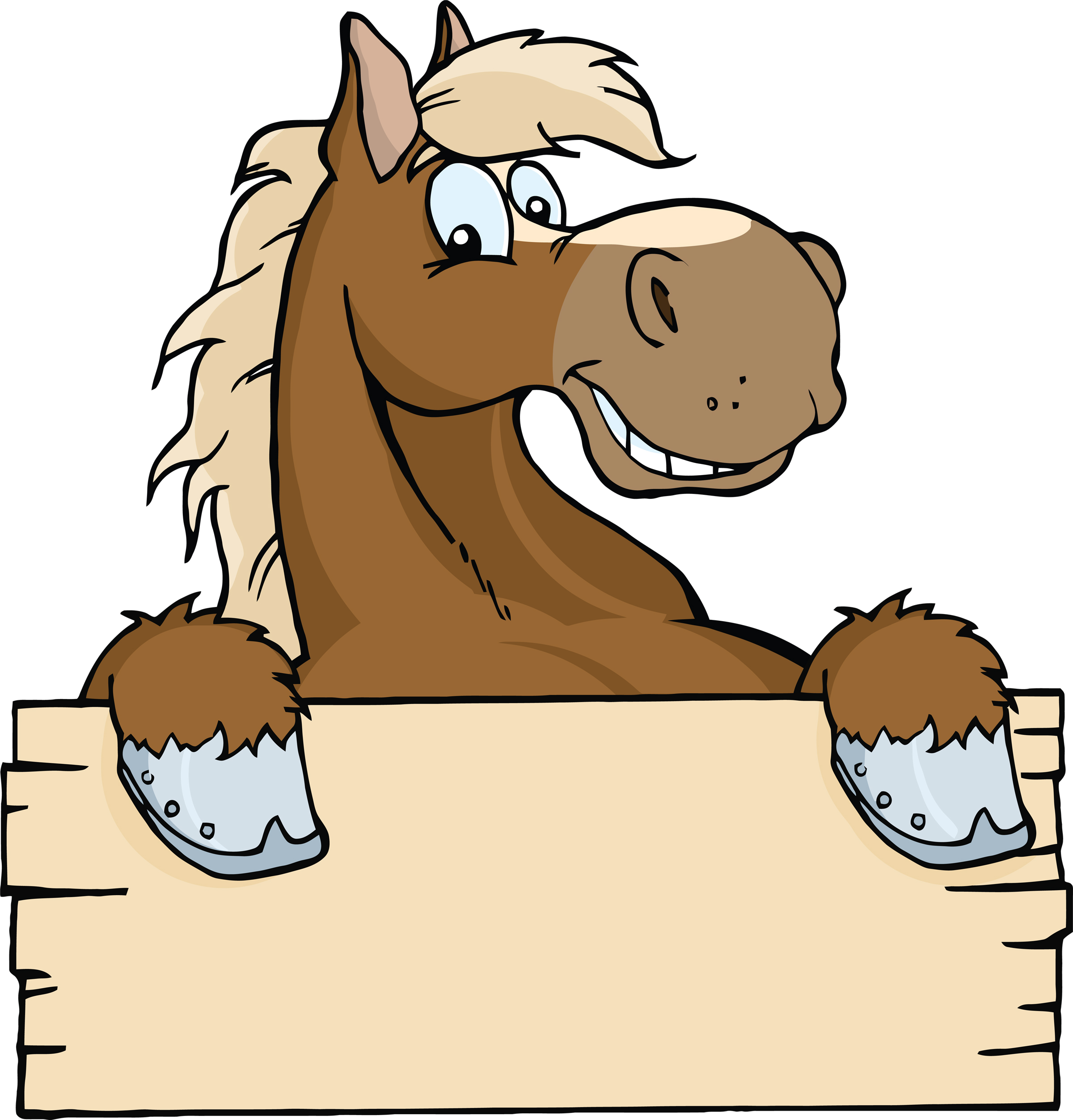 funny horse clipart - photo #3