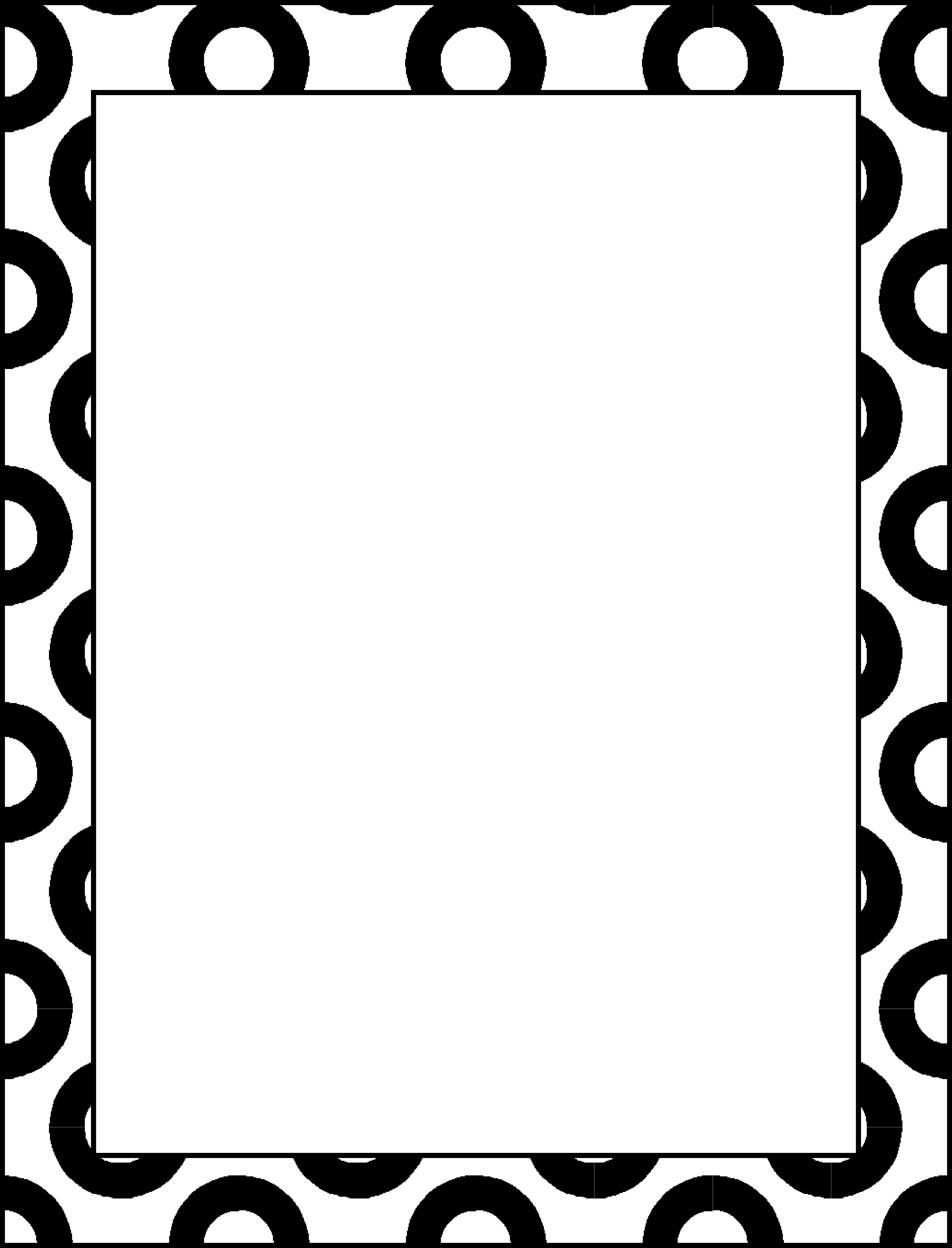 The Little Black Dress of DTP Projects: Elegant BW Borders - 2014 