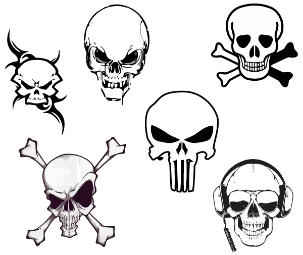 Free Vector Skull  Bones | Download Free Vector Art Graphic 