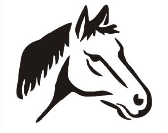 horse pumpkin stencil