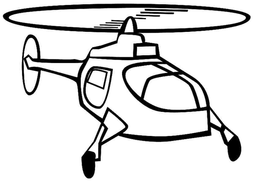 Coloring Sheets Transportation Helicopter Printable Free For Kids 