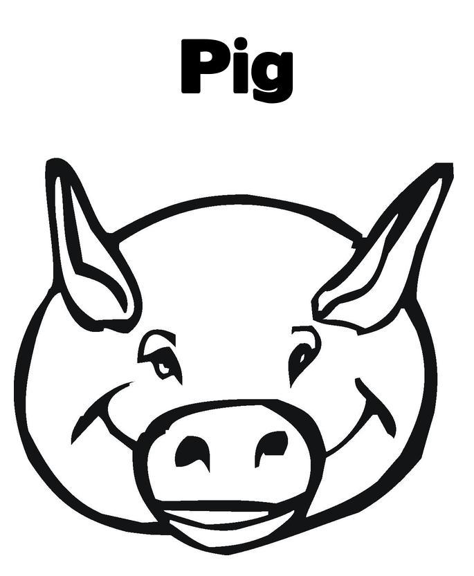 Free Pig Line Art, Download Free Pig Line Art png images, Free ClipArts