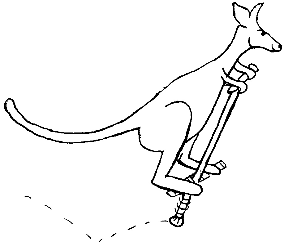 kangaroo jumping clipart - photo #49