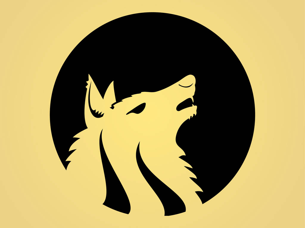 Indika's blog | Howling Wolf Silhouette Vector Clip Art