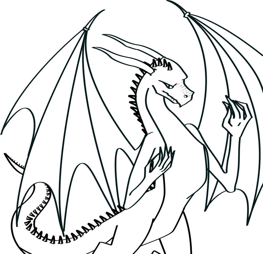 Free Dragon Line Art, Download Free Dragon Line Art png images, Free