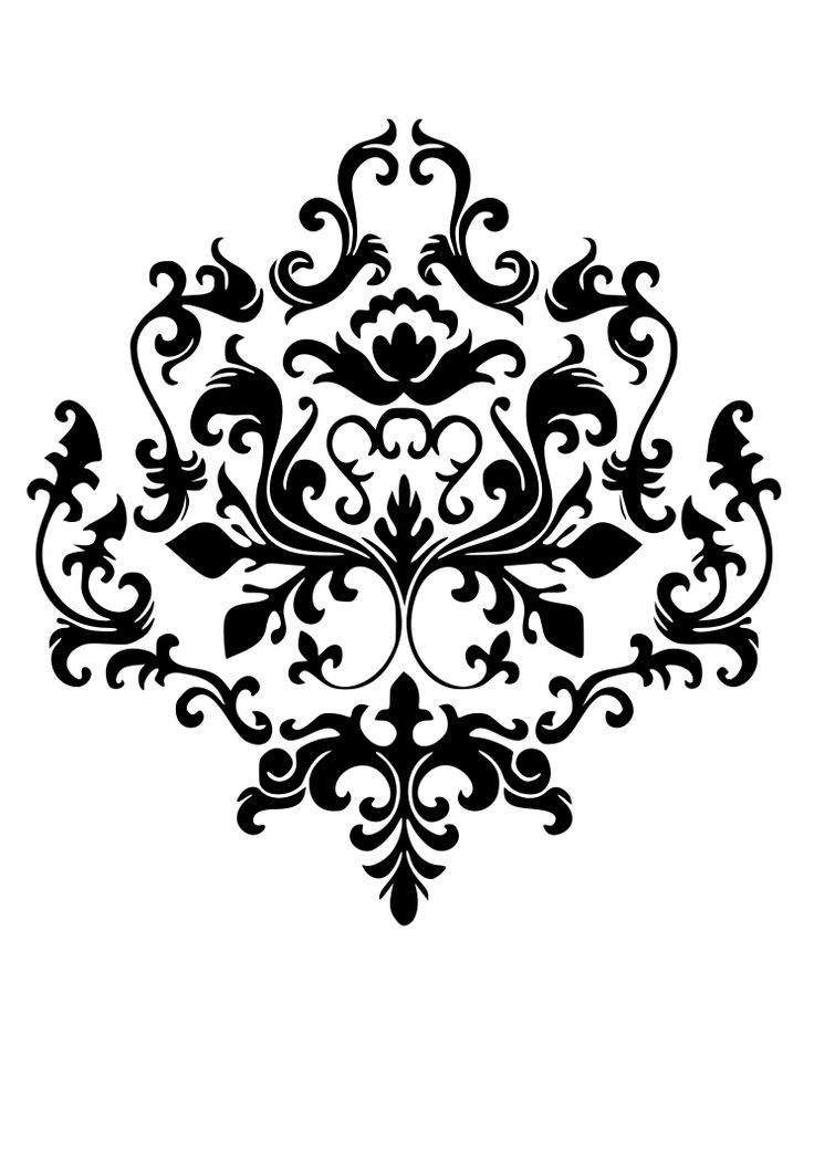 Damask.png (745�1053) | Tattoos and Piercings | Clipart library