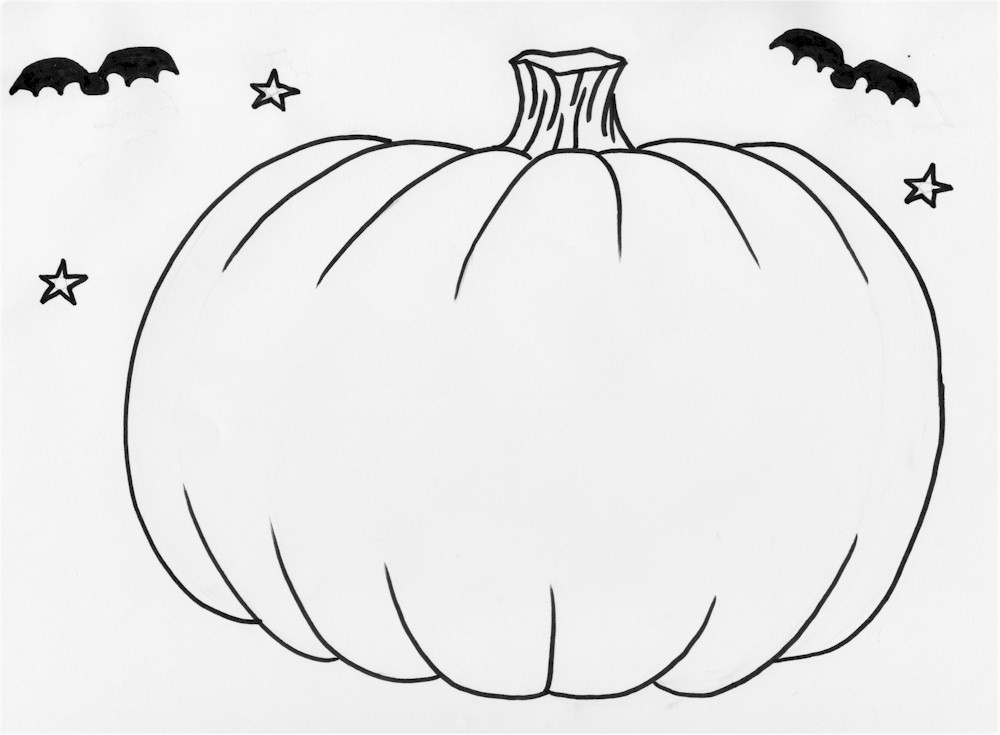 Free Pumpkin Line Drawing, Download Free Pumpkin Line Drawing png