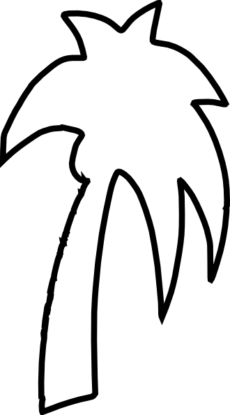 Palm Tree Outline - Clipart library