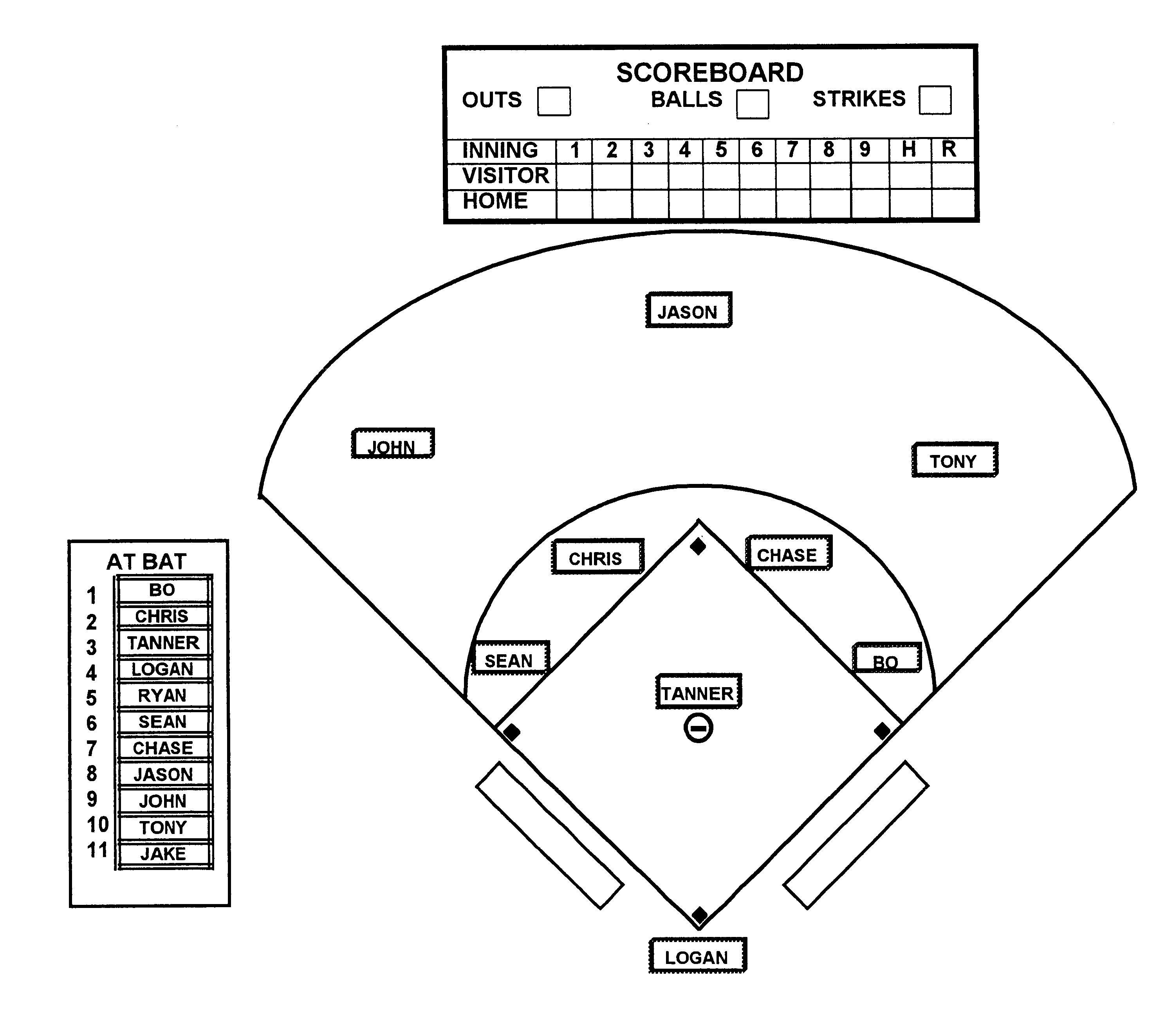 Free Black And White Baseball Diamond Download Free Black And White 