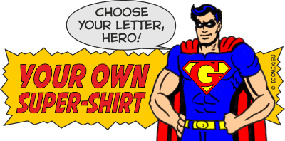 Superman T-Shirt with different letter G | Icomix