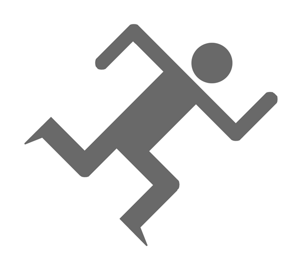 Running Man Stick Figure - Clipart library
