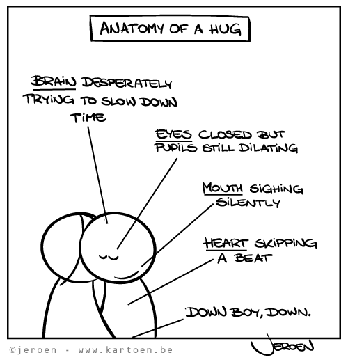 Anatomy of a hug at Kartoen.be