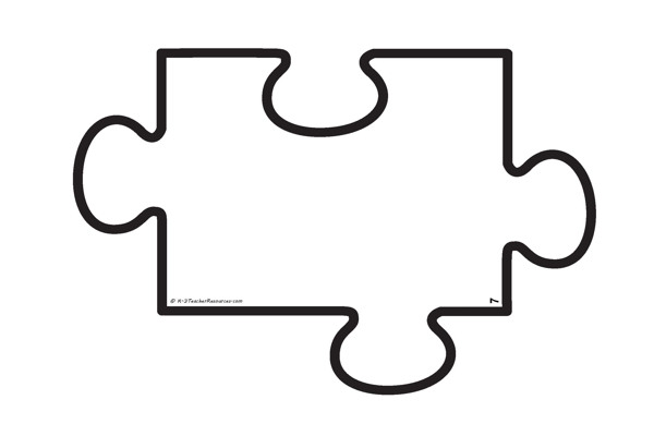 Blank Puzzle Pieces Template from clipart-library.com