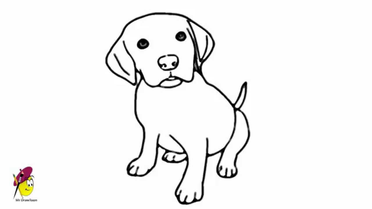 baby dog drawing for kids - Clip Art Library