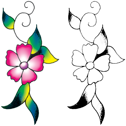 flower designs drawings