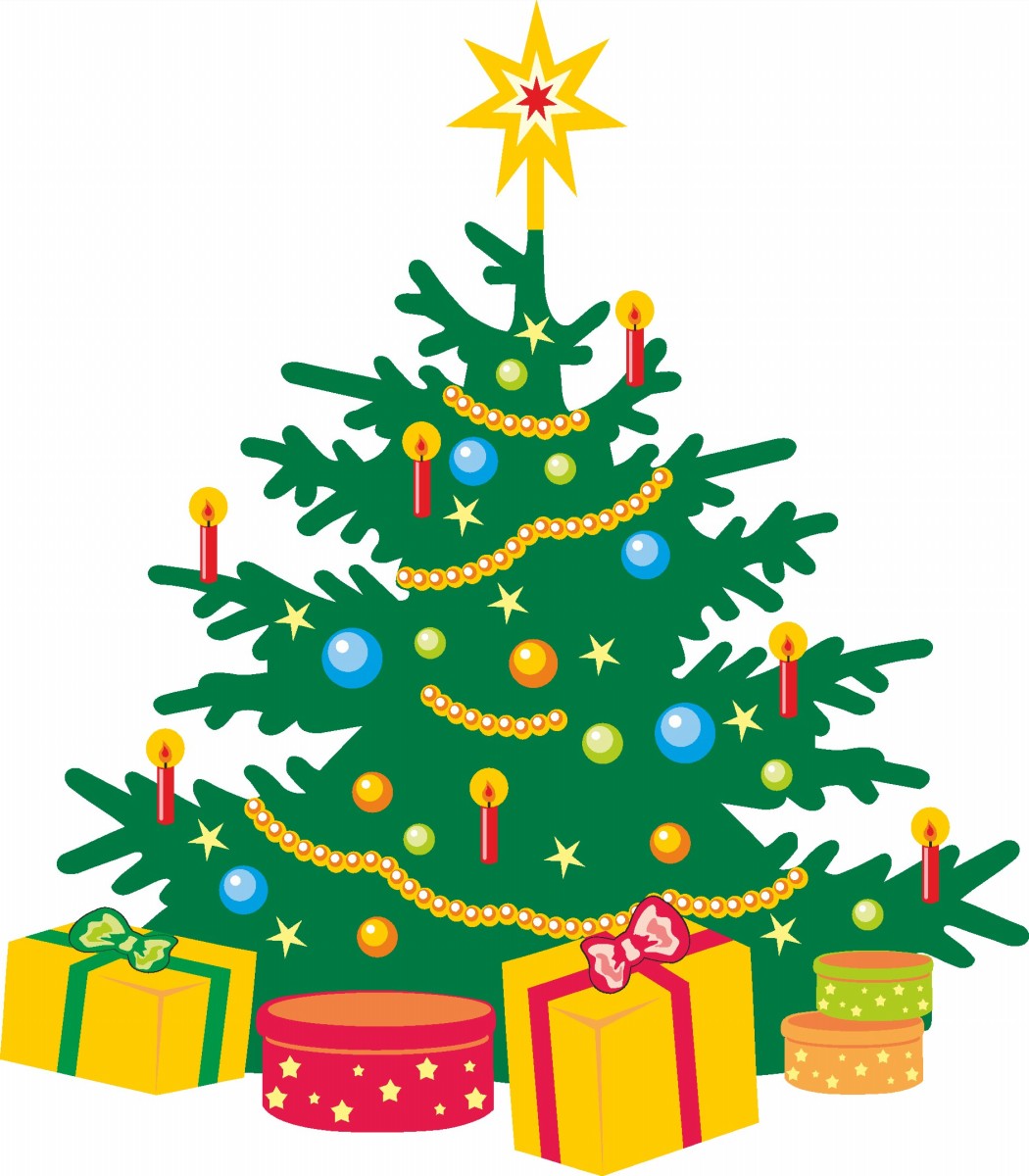 Images For  Cartoon Christmas Tree Background