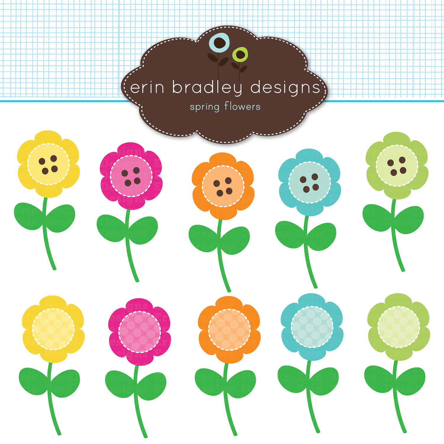 Spring Clip Art Flowers - Clipart library