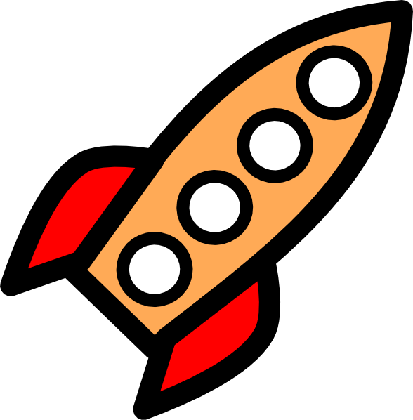 Four Window Rocket clip art - vector clip art online, royalty free 