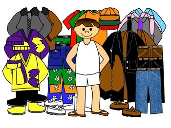 BOYS WITH CLOTHES FOR ALL SEASONS CLIP ART BY CHARLOTTE