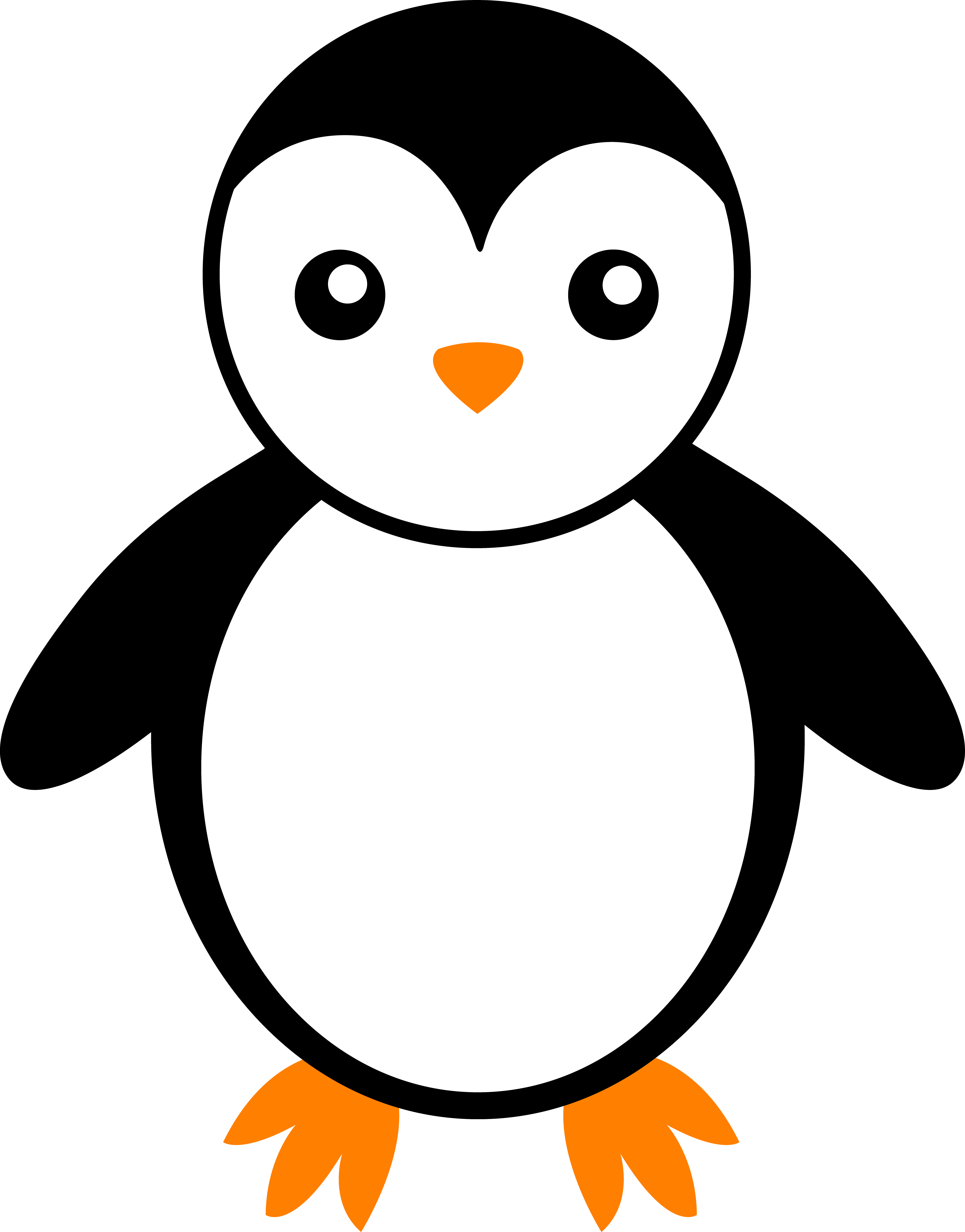 Penguin Clip Art Black And White | Clipart library - Free Clipart Images