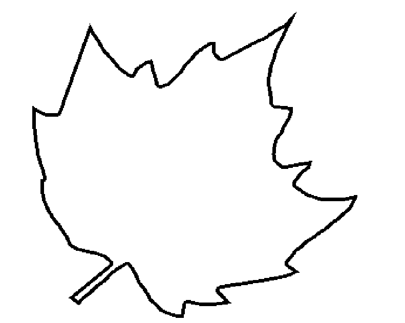 clipart maple leaf outline - photo #29