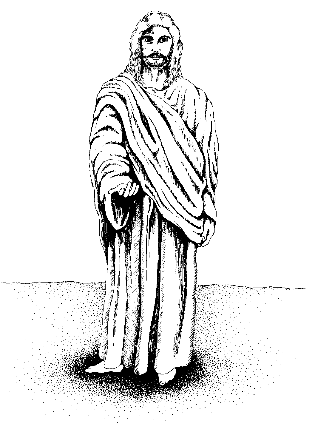 Jesus Clip Art Black And White | Clipart library - Free Clipart Images