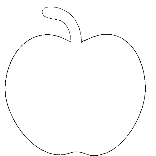 apple outline clip art - photo #18