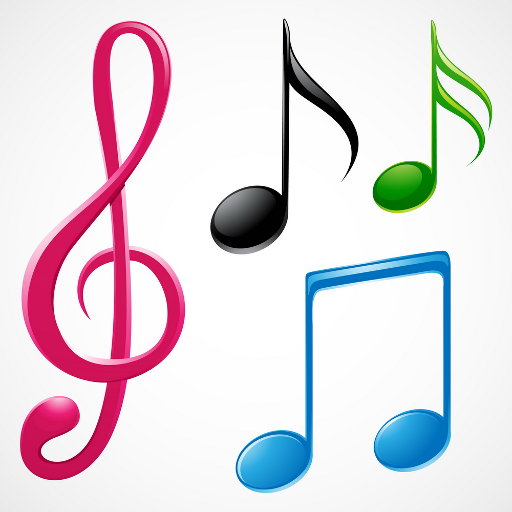 clip art floating music notes - photo #44